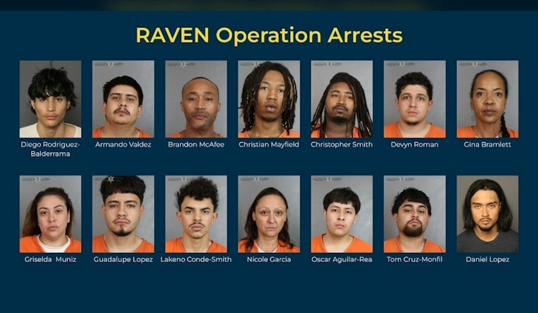 18 Arrested in Denver Metro RAVEN Task Force Investigation of Alleged Crime Ring