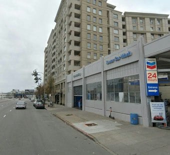 479-Foot Tower Pitched For Mission Street Car Wash Site, With Pool and Golf Simulator