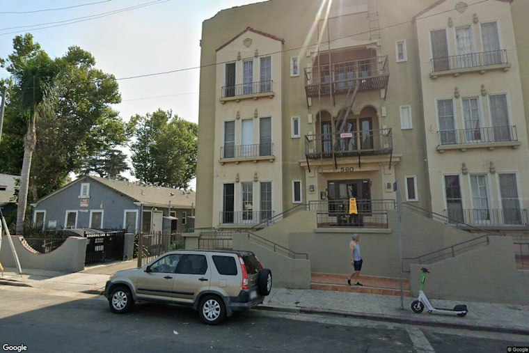 90 Firefighters Battle Blaze at East Hollywood Apartment Building