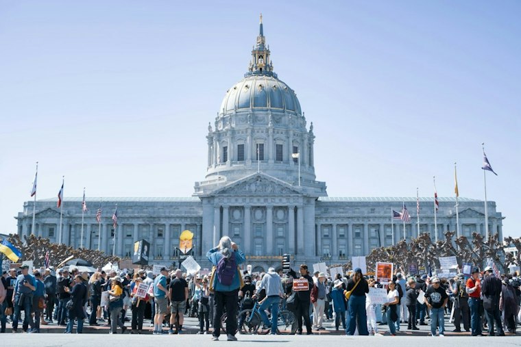 About Two Dozen Protesters Demand AI Freeze Outside OpenAI's Mission Bay Office