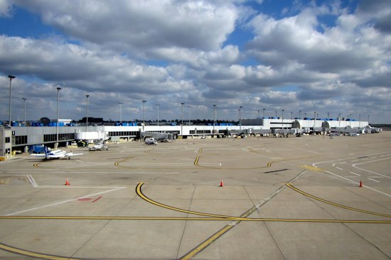 Air Canada Jet Stopped Seconds Before Landing Plane Hits Runway at Lambert