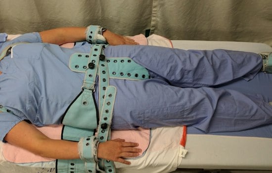 Atlanta Health Workers Rally Against Shackling Patients to Hospital Beds 24/7