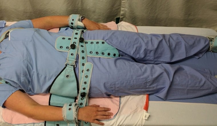 Atlanta Health Workers Rally Against Shackling Patients to Hospital Beds 24/7