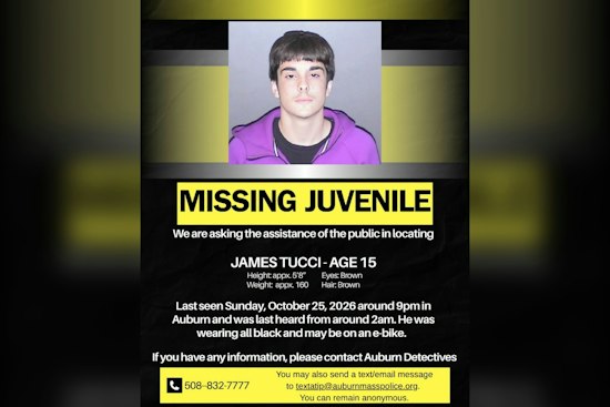 Auburn Police Search for Missing 15-Year-Old Last Seen Sunday Night
