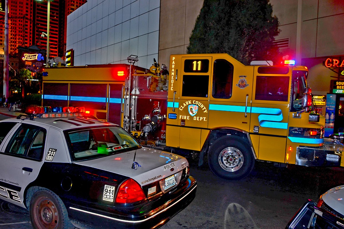 Battery Fire Breaks Out Across From Las Vegas Elementary School Before Dawn