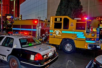 Battery Fire Breaks Out Across From Las Vegas Elementary School Before Dawn