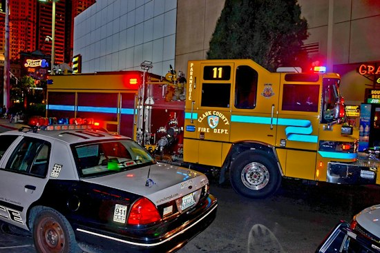 Battery Fire Breaks Out Across From Las Vegas Elementary School Before Dawn