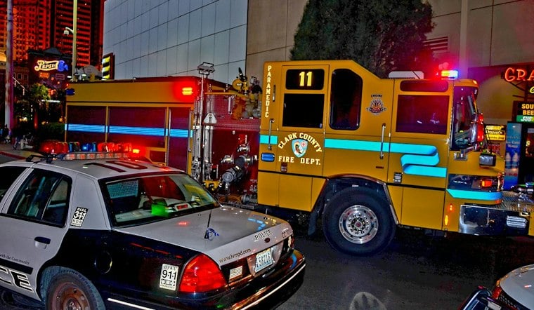 Battery Fire Breaks Out Across From Las Vegas Elementary School Before Dawn