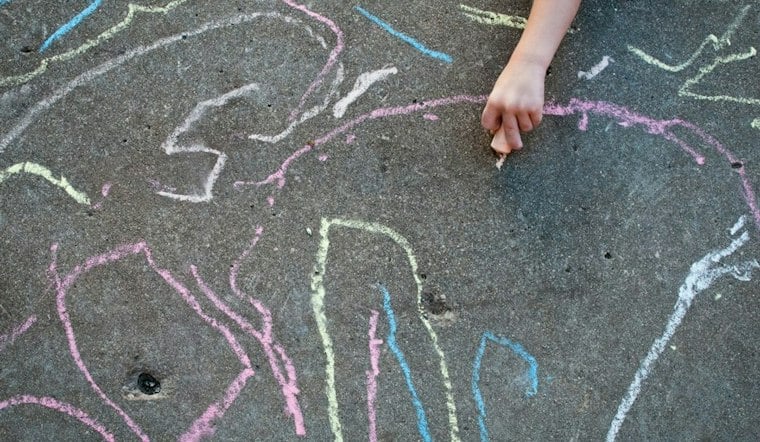 Belmont Shore Sidewalk Erupts in Color as Chalk Artists Chase a $1,000 Grand Prize