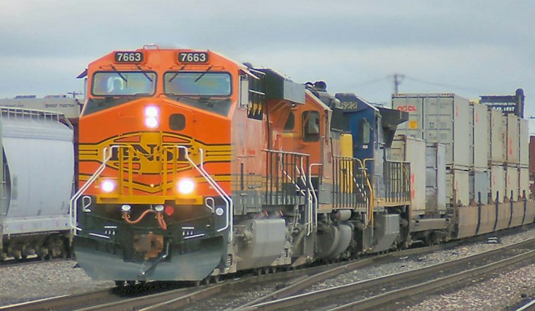 BNSF Train Slams Empty Car at Denver Crossing, Horn Blaring as Crew Escapes Unhurt