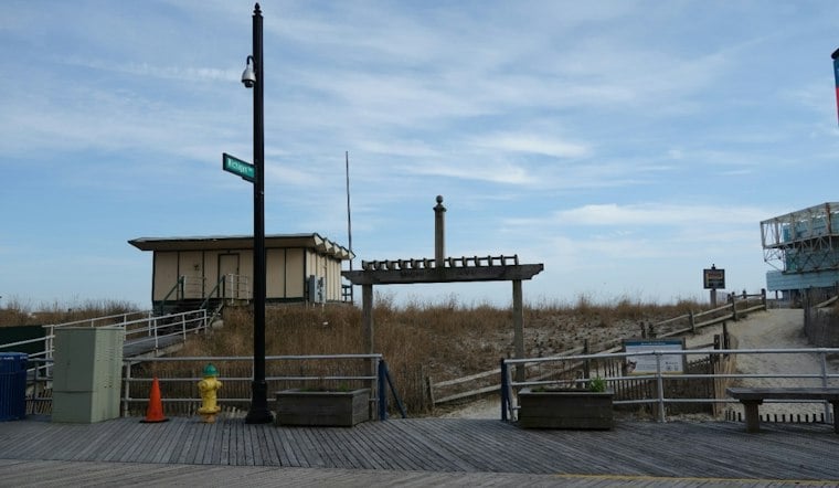 Bronx Driver Crashes Through Fence Onto Atlantic City Boardwalk, Gets Stuck in Dunes