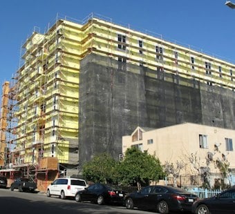 Car-Free 50-Unit Project Nears Completion on Pico Blvd in Cheviot Hills