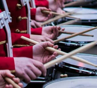 Detroit Lions Drumline Returns to Jackson College, Closing Out Percussion Concussion