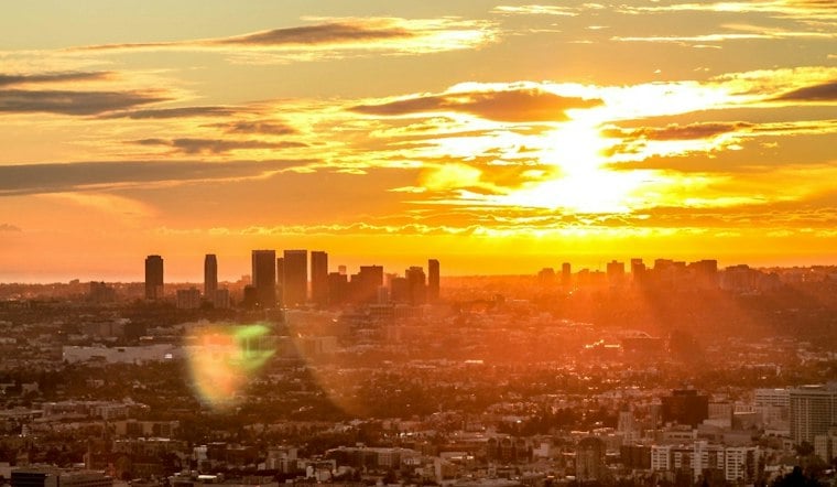 Downtown LA Cools Off as Halloween Weekend Rain Creeps In