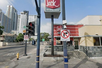 Downtown San Diego Jack in the Box Sprinklers Soak Customers, Warn 'The Clown Is Watching'