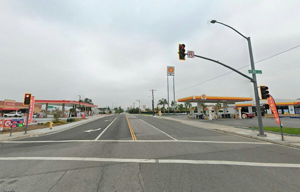 Driver Flees on Foot After Killing San Bernardino Pedestrian, Crashing Truck Into Palm Tree