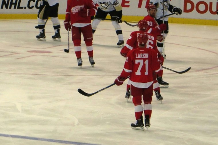 Dylan Larkin Scores, Gets Booed, Then Named First Star in Red Wings Return