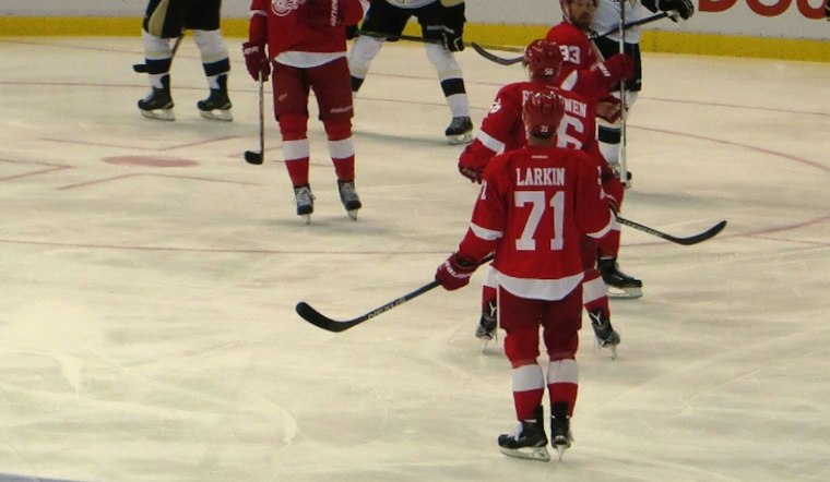 Dylan Larkin Scores, Gets Booed, Then Named First Star in Red Wings Return