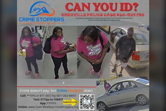 East Tennessee Valley Crime Stoppers Seeks Public's Help