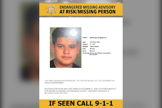 Endangered Missing Advisory Issued for Person Last Seen in Reseda