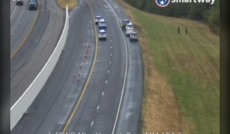 Fatal I-40 Crash Near Pegram Shuts Down Westbound Lanes at Harpeth River