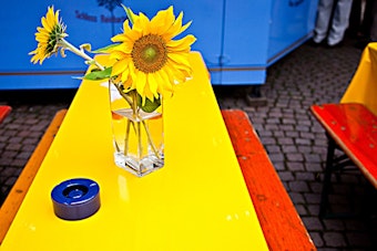French Festival Pours Champagne, Wine Under Digital Art at Houston's ARTECHOUSE