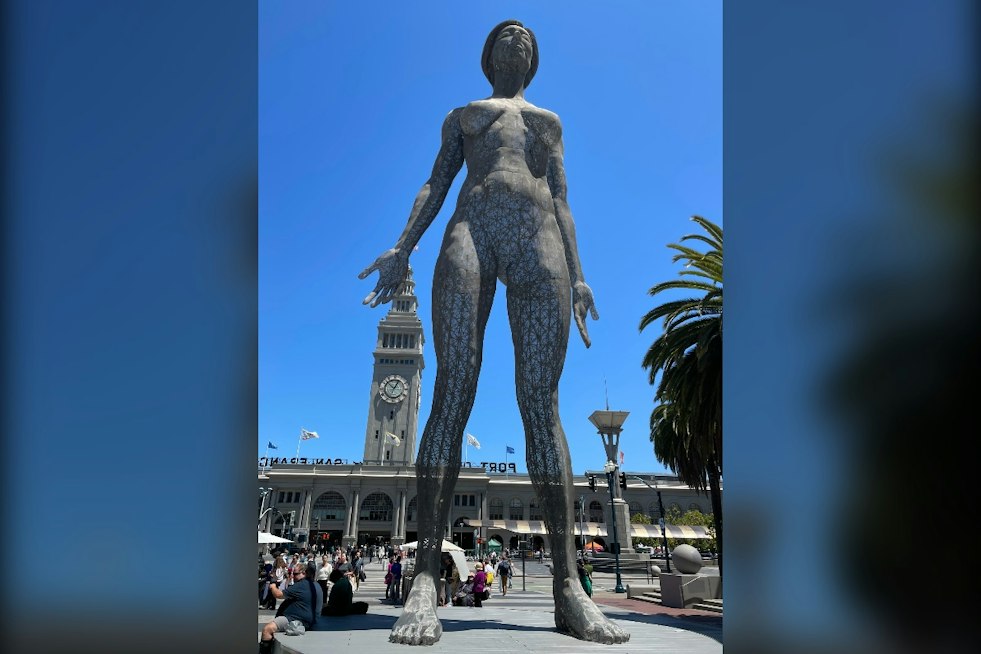 Giant Nude Sculpture Vanishes From SF's Embarcadero After 18 Months
