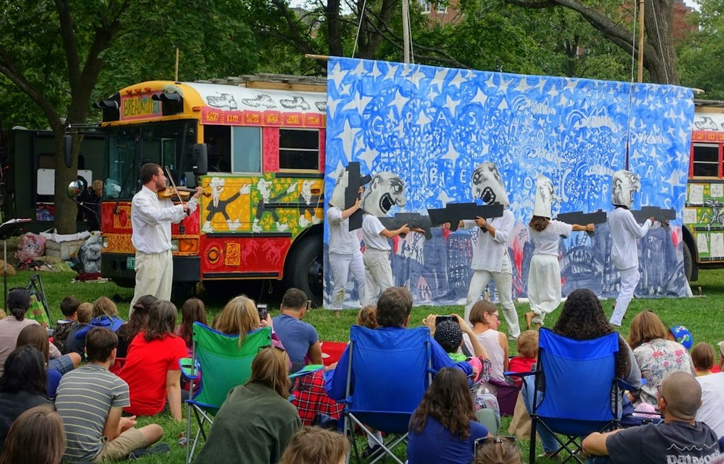 Giant Puppets Invade OKC Farmers Market for Protest-Fueled Circus Spectacle