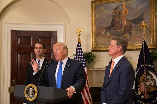 GOP Senator Defends Tom Cotton After Trump Posts His Cellphone Number Over Clock Fight