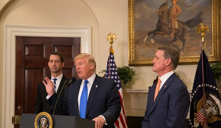 GOP Senator Defends Tom Cotton After Trump Posts His Cellphone Number Over Clock Fight