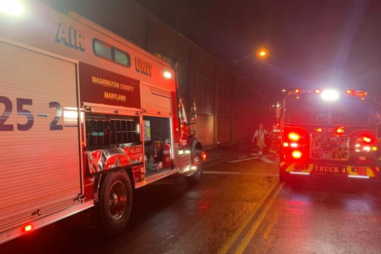 Hagerstown Duplex Fire Forces Ladder Rescue, Weather Grounds Medevac Chopper
