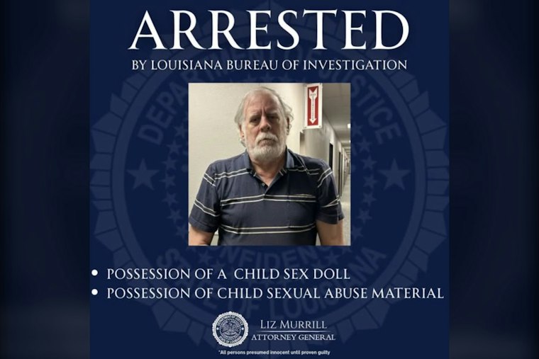 Harvey Man, 73, Arrested After Agents Find Child Sex Doll, 100 Abuse Images