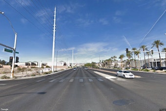 Head-On Crash Near Sahara and Rainbow Hospitalizes One, Shuts Down Roadway