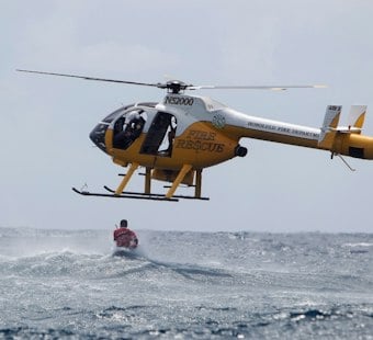 HFD Airlifts Injured 59-Year-Old Dirt Bike Rider From Kahuku Trail