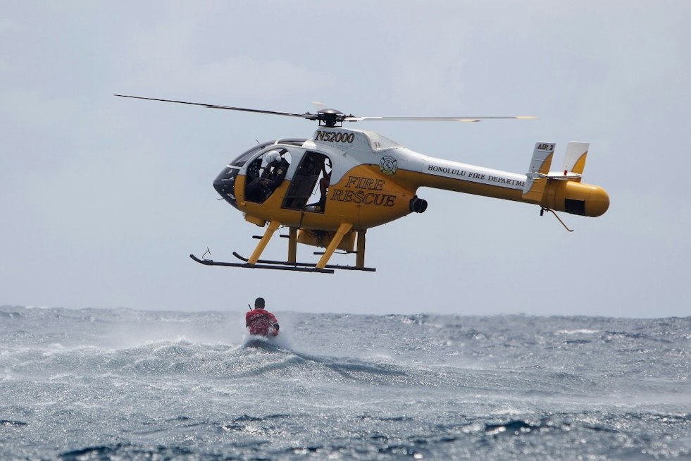 HFD Airlifts Injured 59-Year-Old Dirt Bike Rider From Kahuku Trail