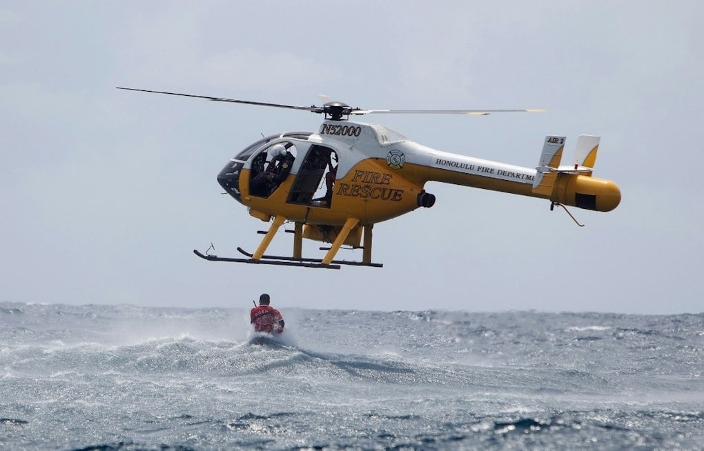 HFD Airlifts Injured 59-Year-Old Dirt Bike Rider From Kahuku Trail