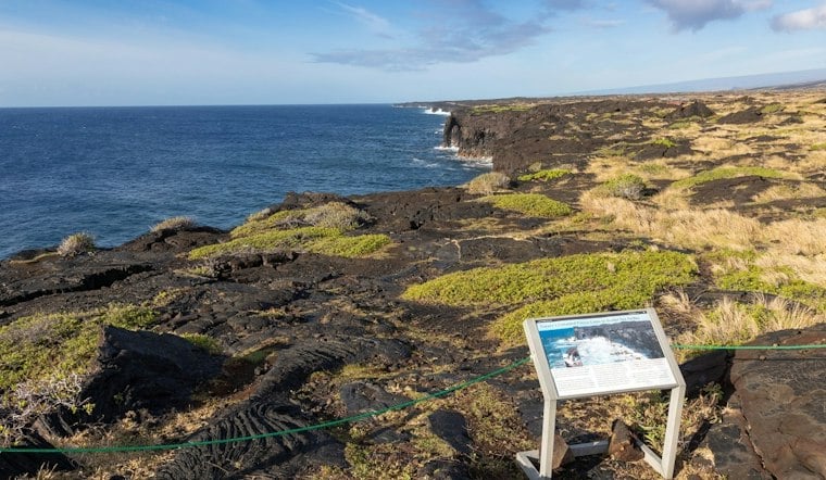 Hōlei Sea Arch Crumbles Into the Pacific After Hurricane Nolo's Swells