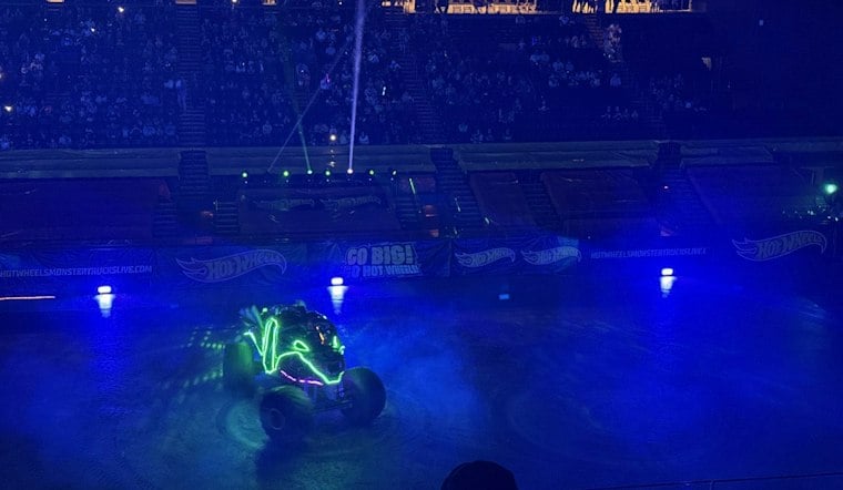 Hot Wheels Monster Trucks Crash Into Albany With Pyro, New Rhinomite Rig