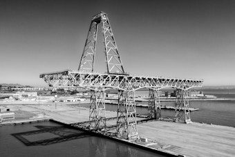 Hunters Point's 500-Foot Shipyard Crane Becomes a Glowing Public Art Spectacle