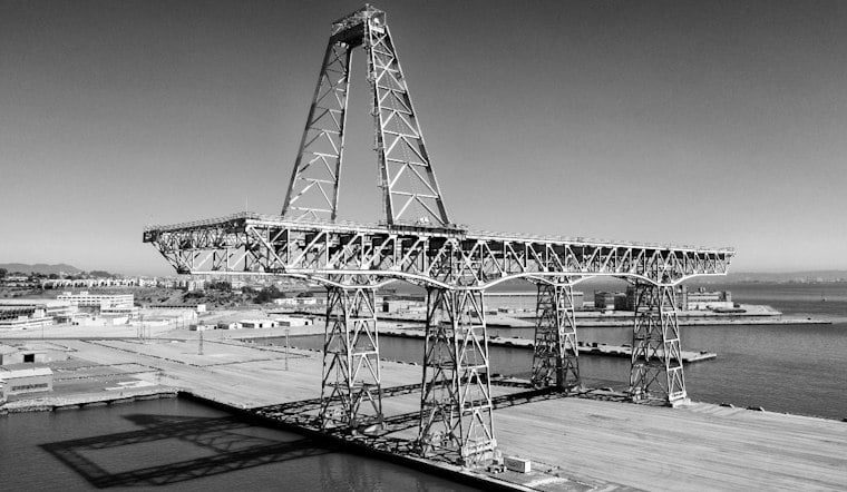 Hunters Point's 500-Foot Shipyard Crane Becomes a Glowing Public Art Spectacle