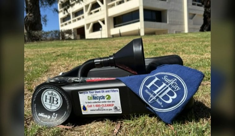 Huntington Beach Public Works Brings Free Oil Recycling Kits to Golden West Car Show