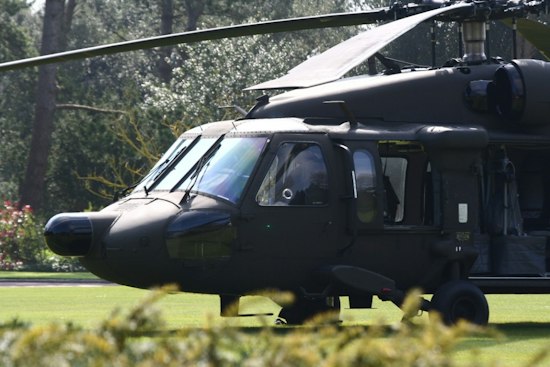 Influencer's Black Hawk Helicopter Turns Up Parked on Dirt Lot in South Las Vegas