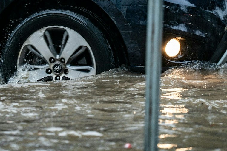 Kingfisher County Flooding Sweeps Truck Off Road as 10 Inches of Rain Falls