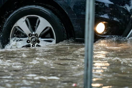 Kingfisher County Flooding Sweeps Truck Off Road as 10 Inches of Rain Falls
