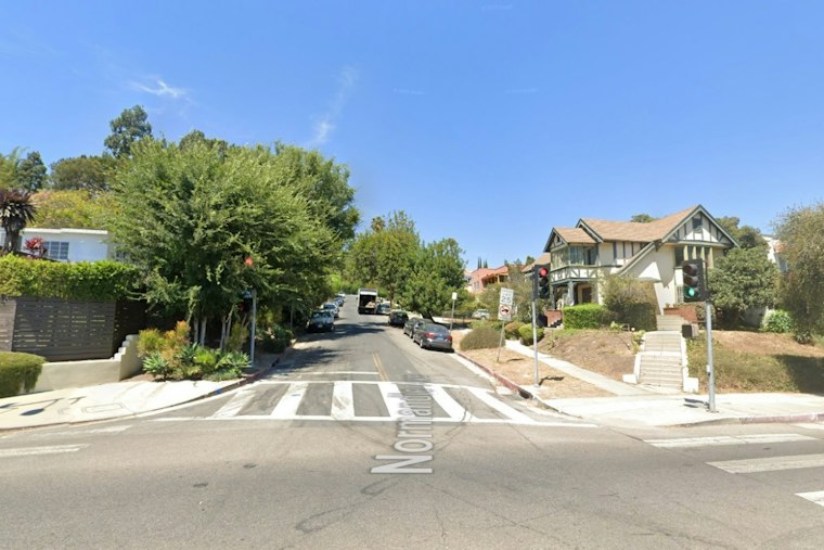 Los Feliz Sinkhole Swallows Spectrum Van After 1938 Water Main Bursts