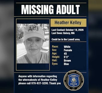 Lowell Police Search for Missing Quincy Woman Last Contacted Oct. 18