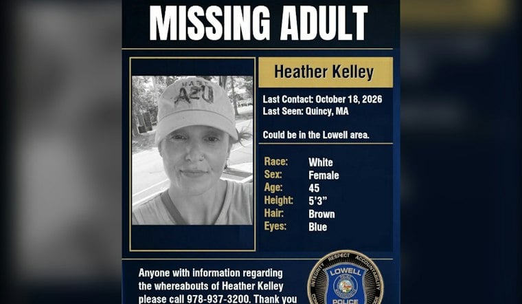 Lowell Police Search for Missing Quincy Woman Last Contacted Oct. 18
