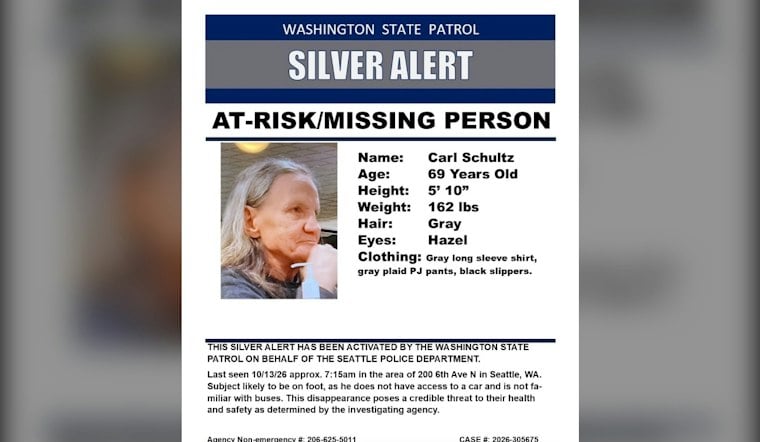 Man, 69, Missing Near 200 6th Avenue North