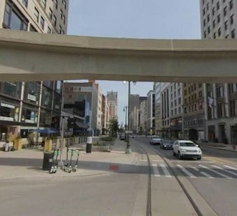 Man Stabbed Outside Buddy's Pizza Near Comerica Park, Suspect Arrested on Scene