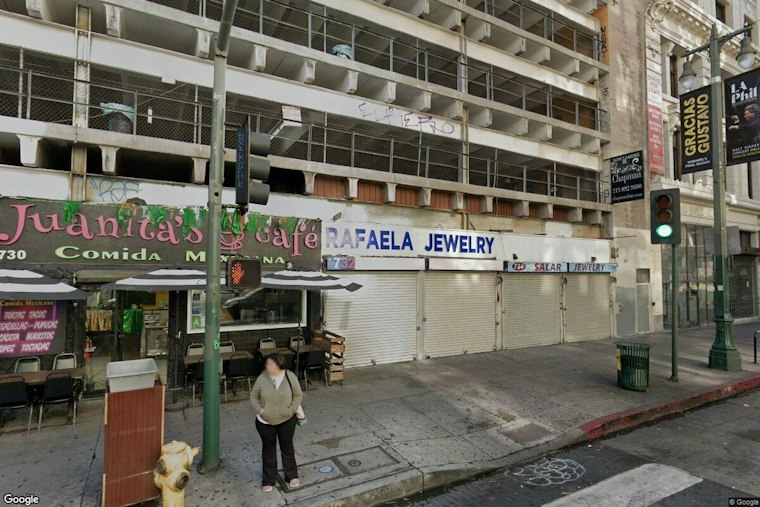 Masked Burglars Ram Van Into Historic DTLA Jewelry Store, Flee Before Police Arrive